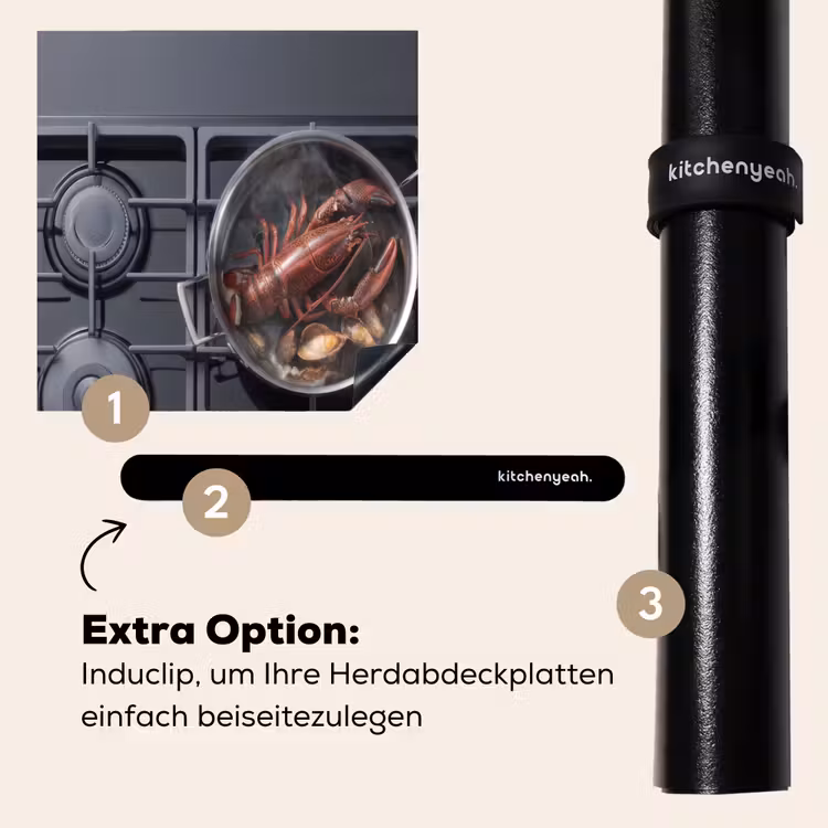 Herdabdeckplatte - Kochen - Hummer - Schwarz — 8