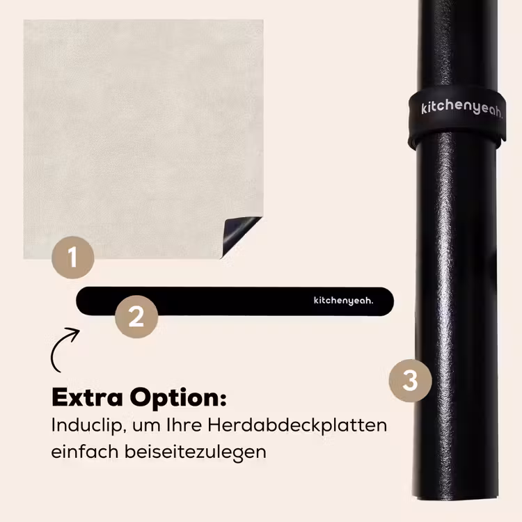Herdabdeckplatte - Sandfarben - Modern - Glatt — 8