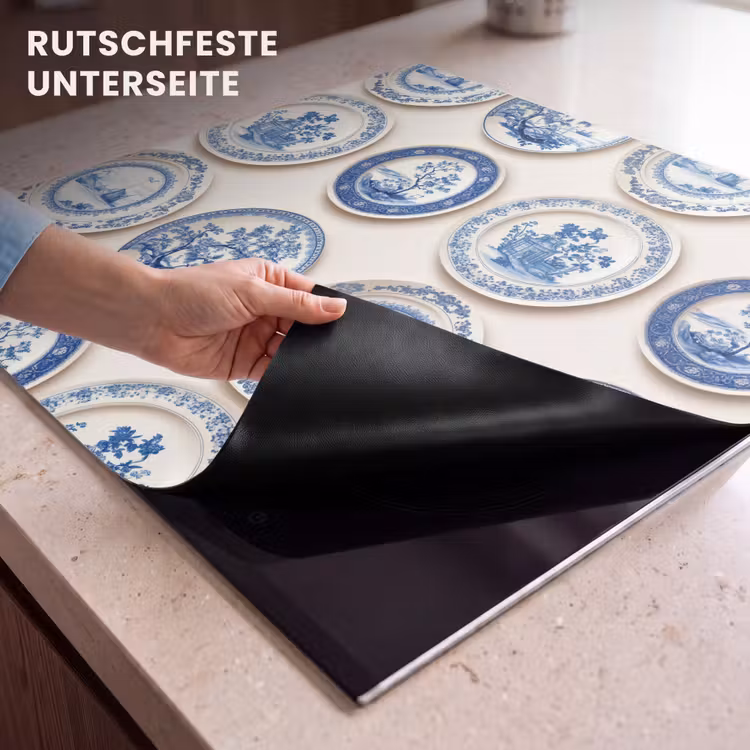 Herdabdeckplatte - Schilder - Bäume - Pflanzen - Blau — 6