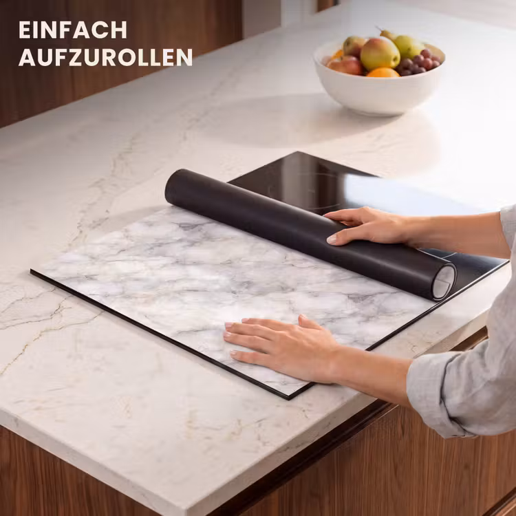 Herdabdeckplatte - Grau - Marmor - Detailliert — 7