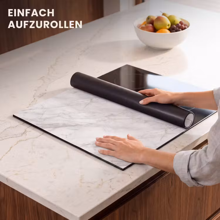 Herdabdeckplatte - Klassisch - Marmor - Grau — 7