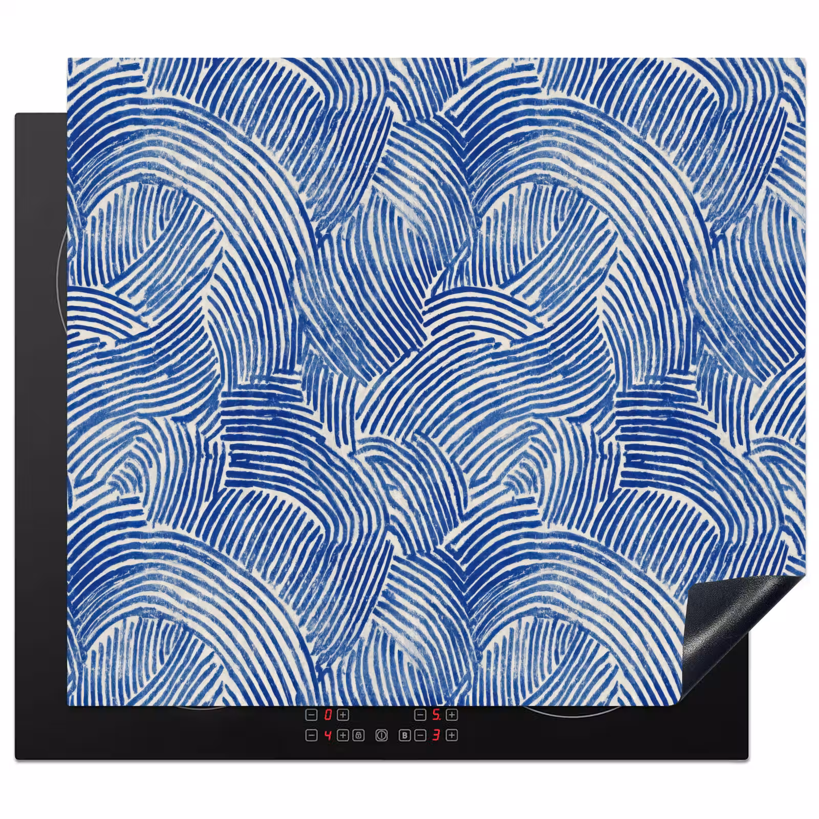 Herdabdeckplatte - Modern - Abstrakt - Blau — 1