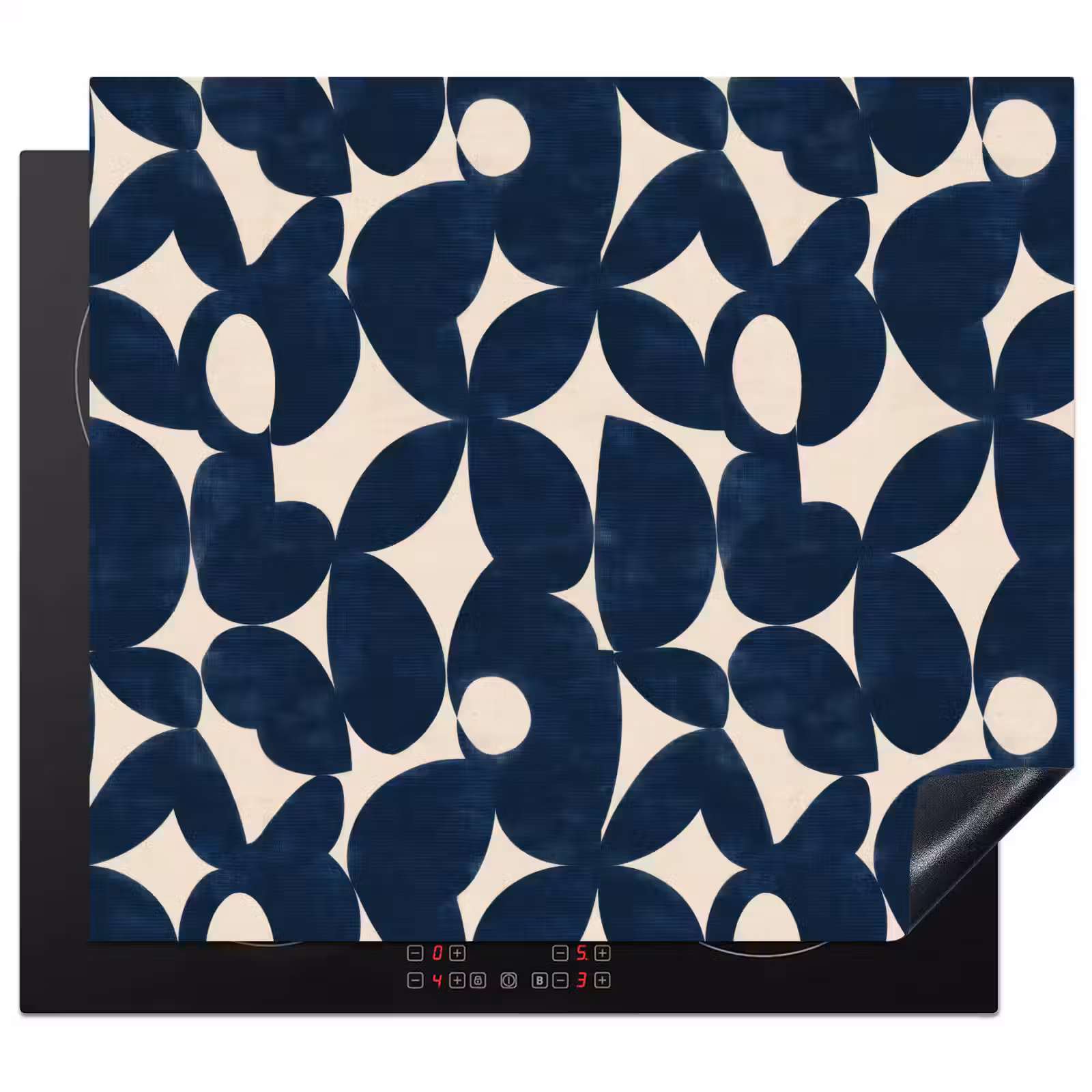 Herdabdeckplatte - Modern - Geometrisch - Blau — 1