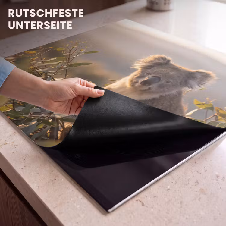 Herdabdeckplatte - Koala - Blätter - Morgenlicht — 6