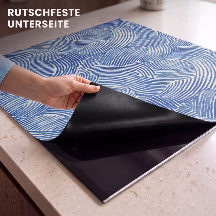 Herdabdeckplatte - Modern - Abstrakt - Blau — 6