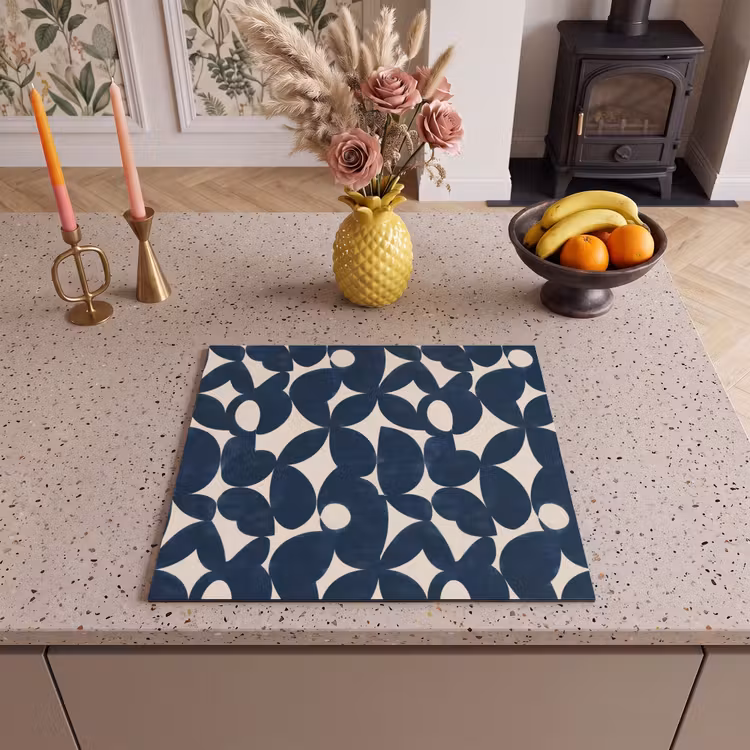 Herdabdeckplatte - Modern - Geometrisch - Blau — 3
