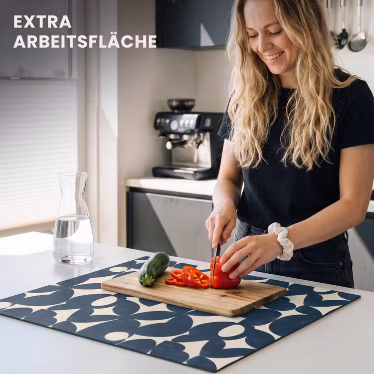 Herdabdeckplatte - Modern - Geometrisch - Blau — 5