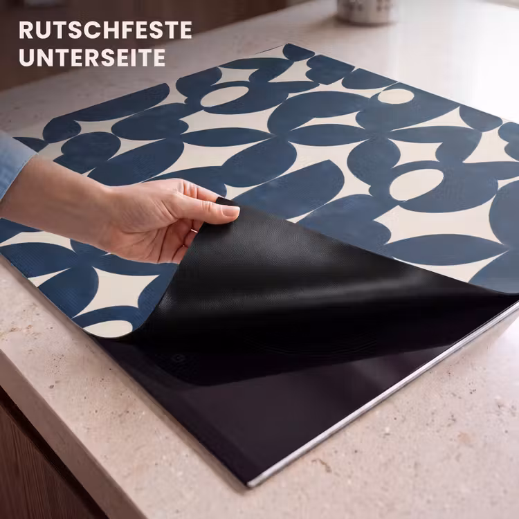 Herdabdeckplatte - Modern - Geometrisch - Blau — 6