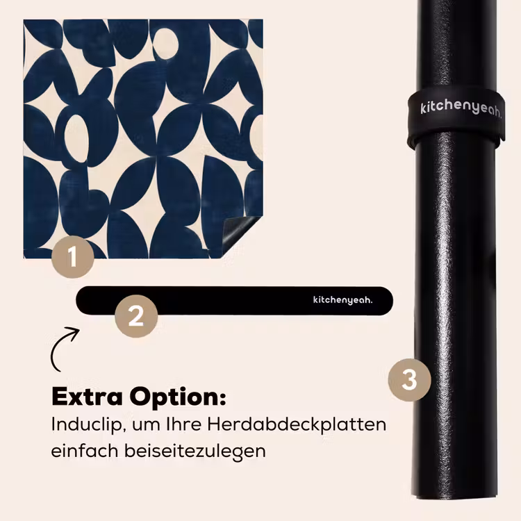Herdabdeckplatte - Modern - Geometrisch - Blau — 8