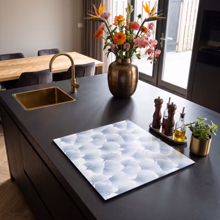 Herdabdeckplatte - Ventilator - Modern - Blau — 2