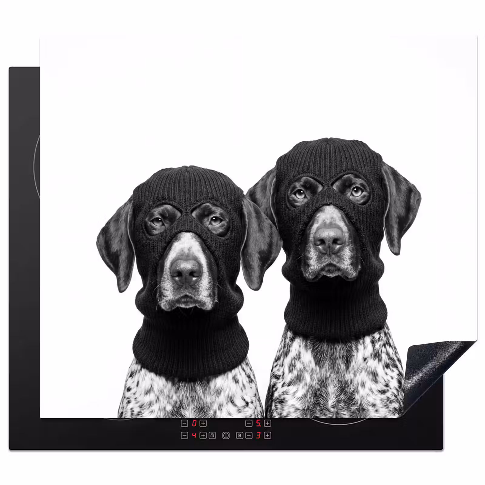 Herdabdeckplatte - Hunde - Balaclava - Schwarz - Weiß — 1