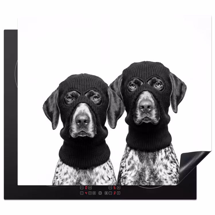 Herdabdeckplatte - Hunde - Balaclava - Schwarz - Weiß — 1