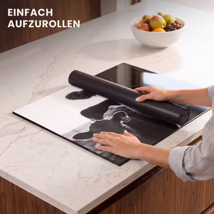 Herdabdeckplatte - Kühe - Schwarz und weiß — 7