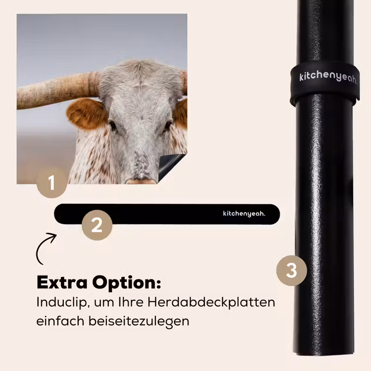 Herdabdeckplatte - Longhorn - Grasfeld - Tier — 8