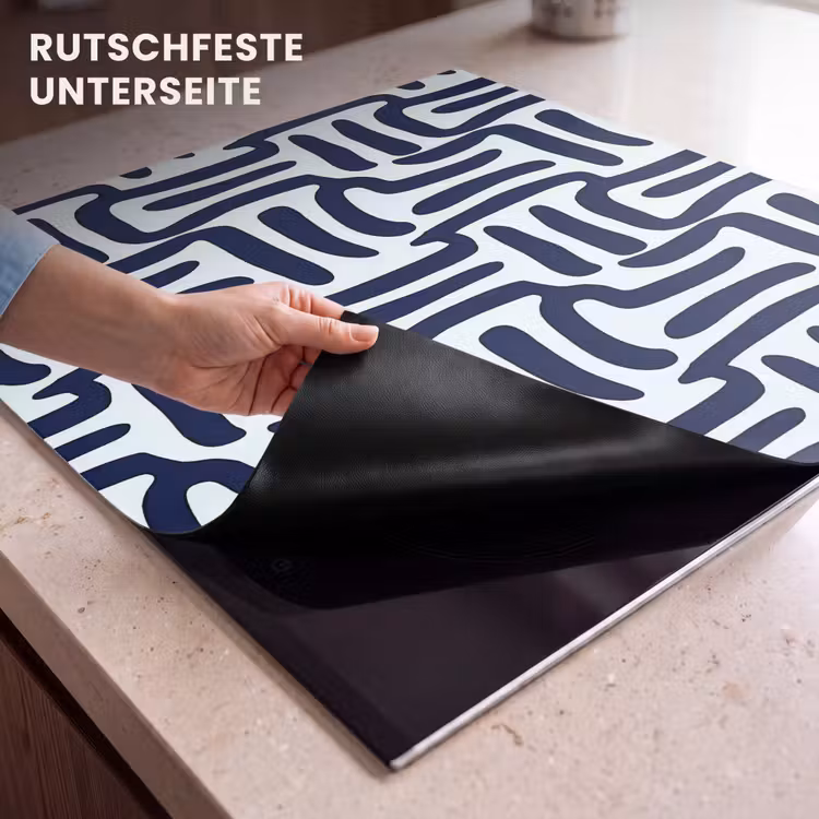 Herdabdeckplatte - Abstrakt - Modern - Blau — 6