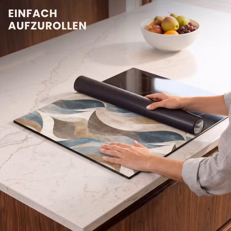 Herdabdeckplatte - Abstrakt - Wellen - Farbenfroh — 7