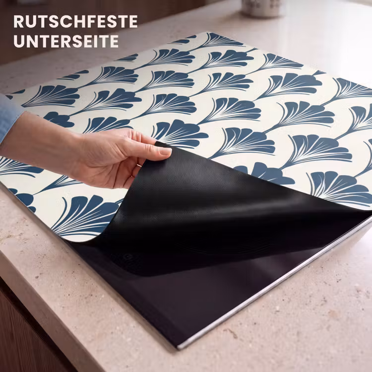 Herdabdeckplatte - Klassisch - Motiv - Blau — 6