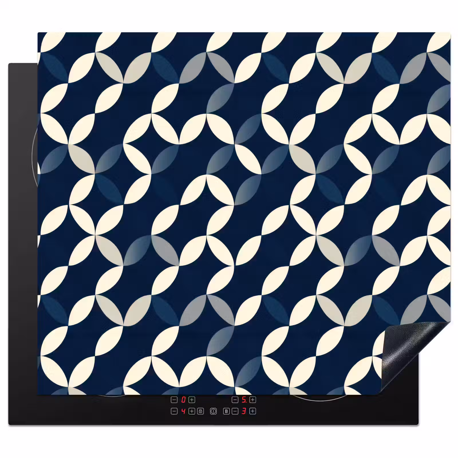 Herdabdeckplatte - Abstrakt - Muster - Blau — 1