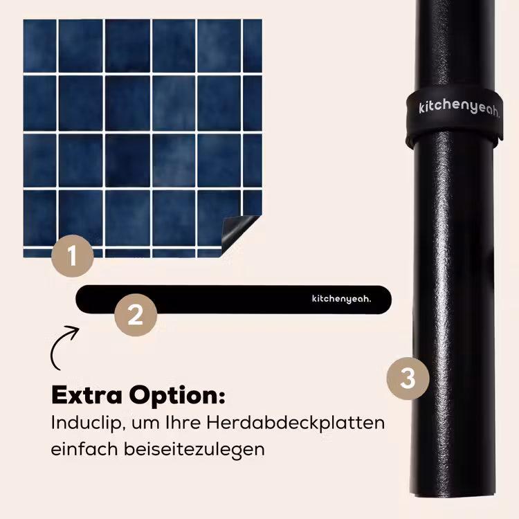 Herdabdeckplatte - Fliese - Modern - Blau — 8