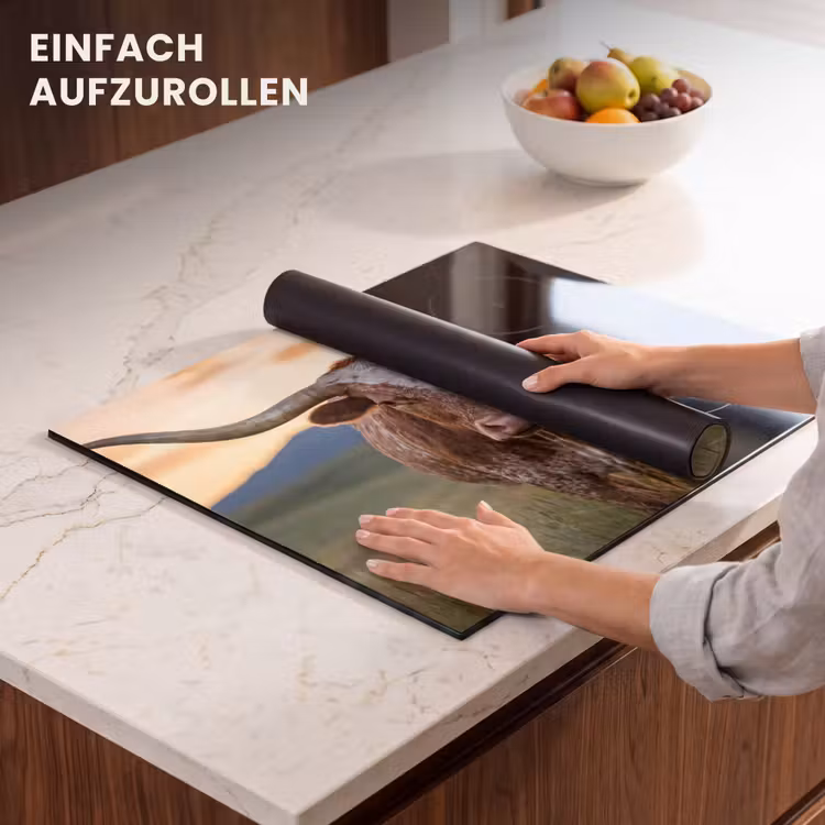 Herdabdeckplatte - Longhorn - Landschaft - Sonnenuntergang — 7