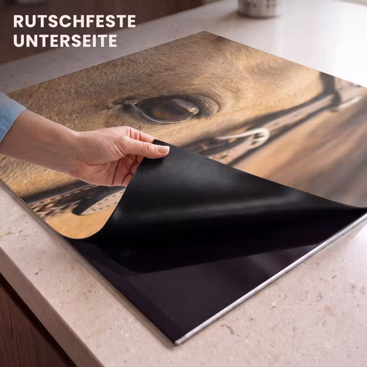 Herdabdeckplatte - Pferd - Auge - Braun — 6