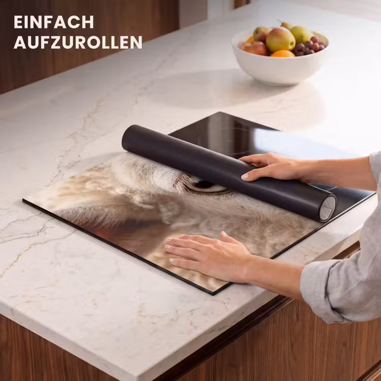 Herdabdeckplatte - Schaf - Auge - Weiß — 7