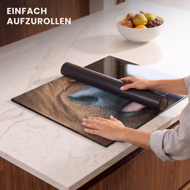 Herdabdeckplatte - Schottischer Hochländer - Nase - Braun — 7