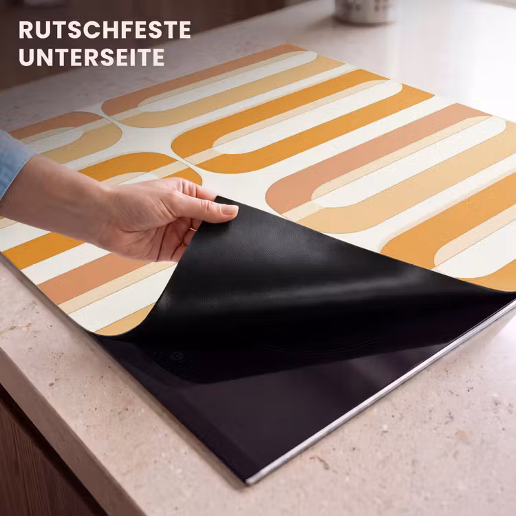 Herdabdeckplatte - U-förmig - Retro - Orange — 6