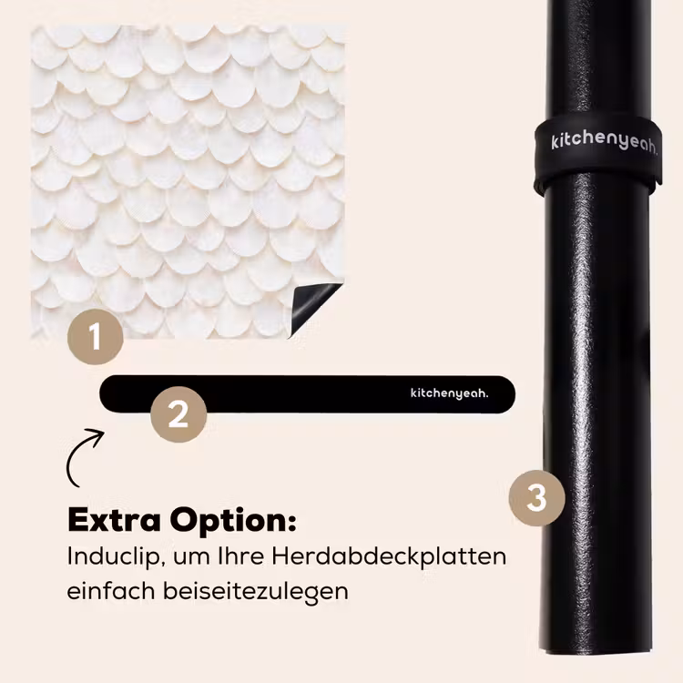Herdabdeckplatte - Waage - Weiß - Elegant — 8