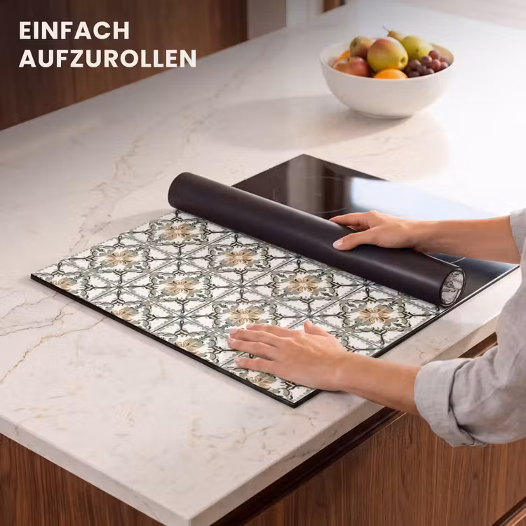 Herdabdeckplatte - Blumig - Verwittert - Farbenfroh — 7