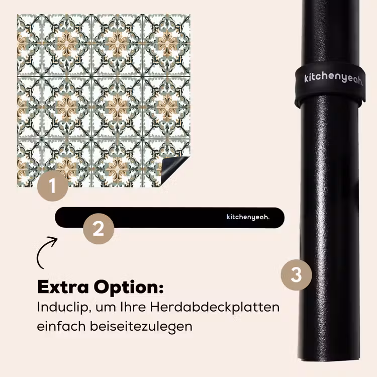 Herdabdeckplatte - Blumig - Verwittert - Farbenfroh — 8