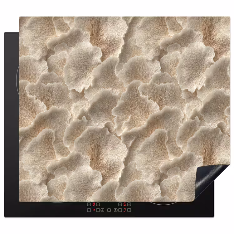 Herdabdeckplatte - Fächertexturen - Beige - Fasertextur — 1