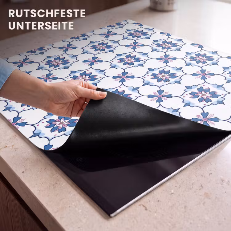 Herdabdeckplatte - Modern - Muster - Blau - Rosa — 6