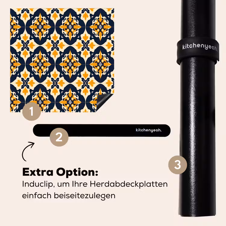 Herdabdeckplatte - Muster - Dekorative Fliese - Farbenfroh — 8