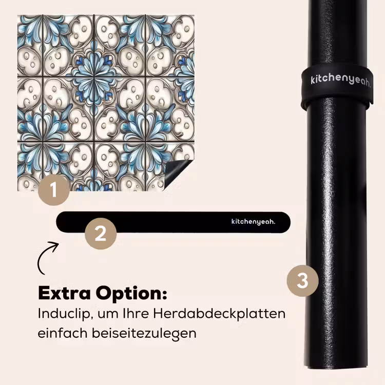 Herdabdeckplatte - Barock - Fliese - Bunt — 8