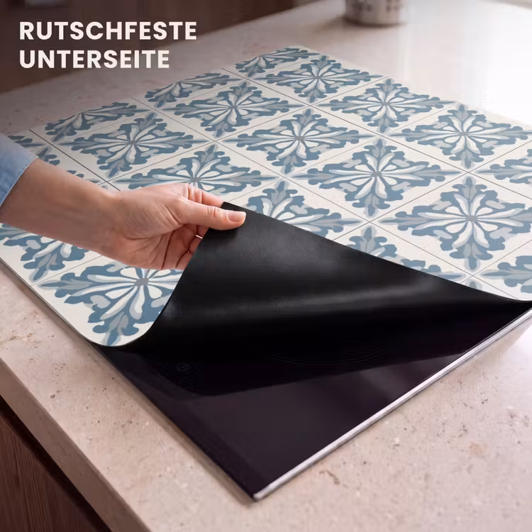 Herdabdeckplatte - Muster - Fliese - Blau — 6