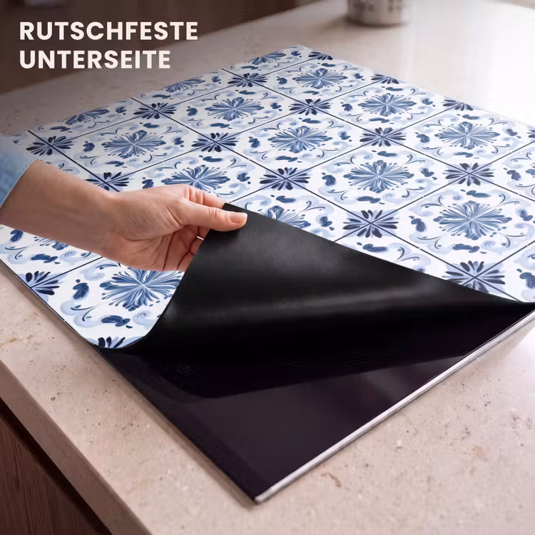 Herdabdeckplatte - Muster - Fliese - Blau — 6