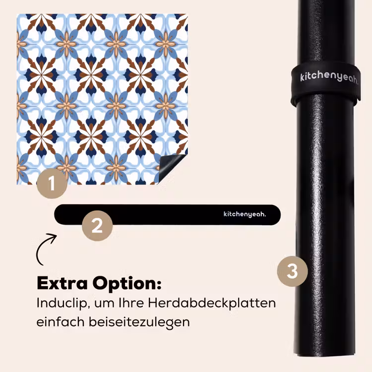 Herdabdeckplatte - Ornament - Fliese - Bunt — 8