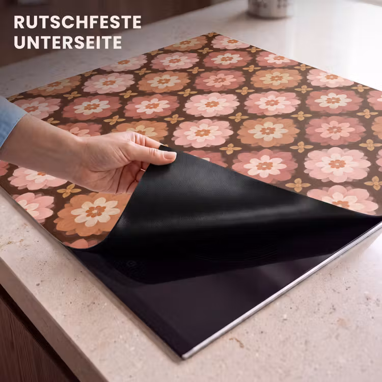 Herdabdeckplatte - Geometrisch - Blumig - Farbenfroh — 6