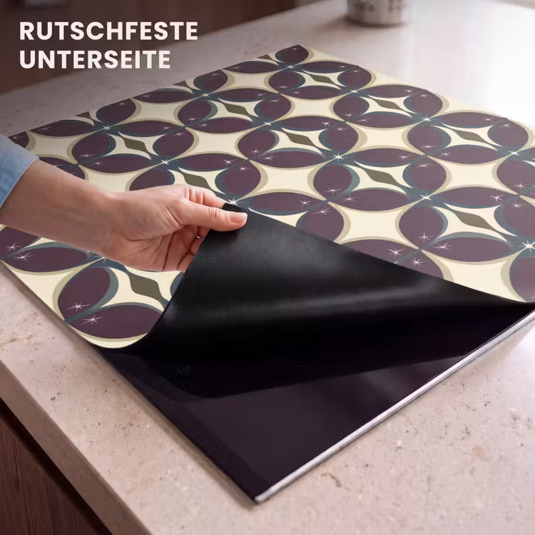 Herdabdeckplatte - Kreis - Retro - Farbenfroh — 6
