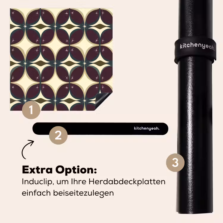 Herdabdeckplatte - Kreis - Retro - Farbenfroh — 8
