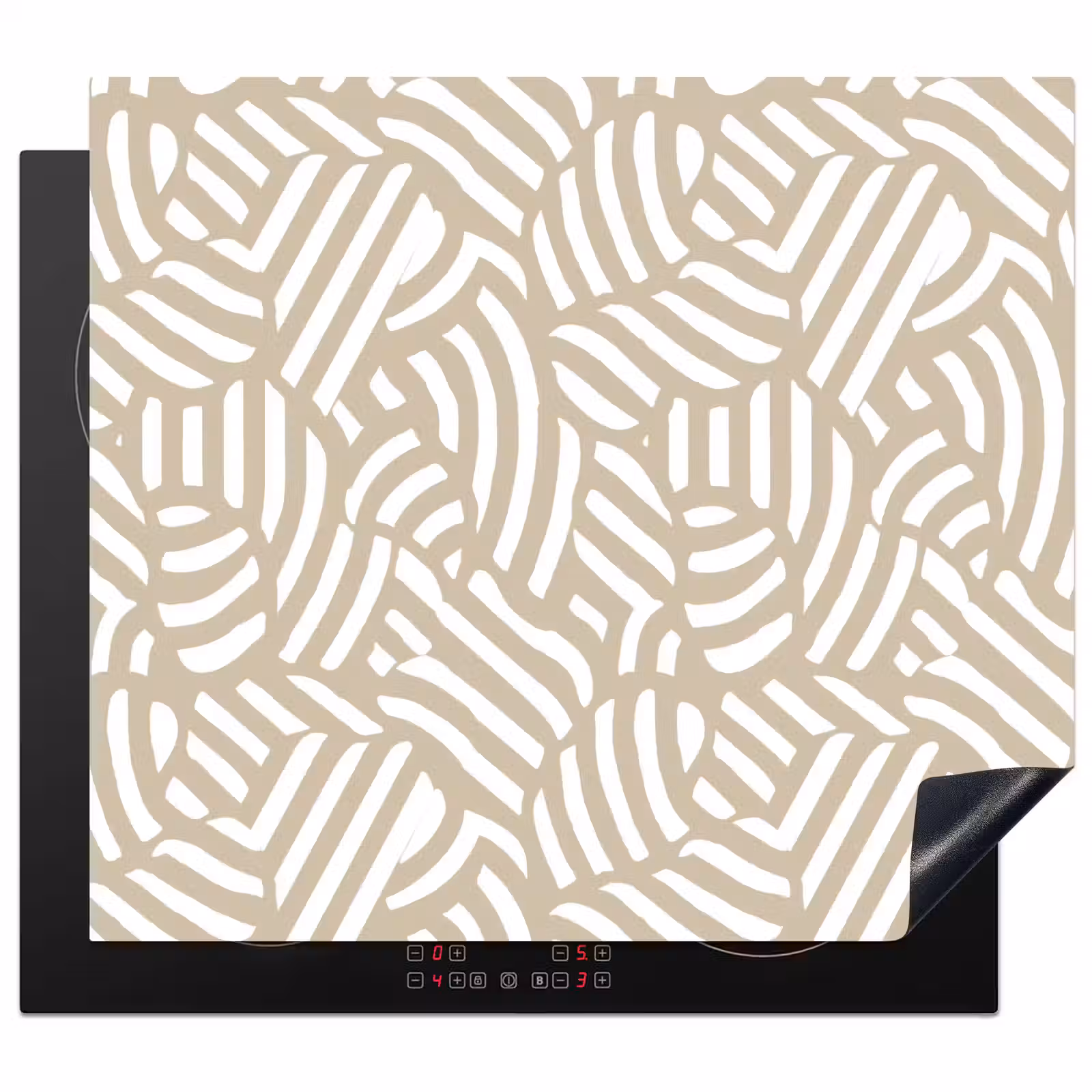 Herdabdeckplatte - Abstrakt - Modern - Beige — 1