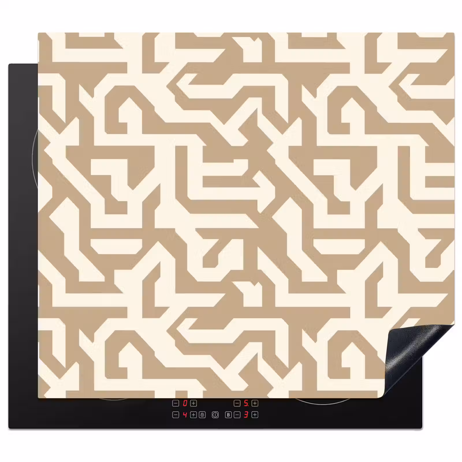 Herdabdeckplatte - Modern - Abstrakt - Beige — 1