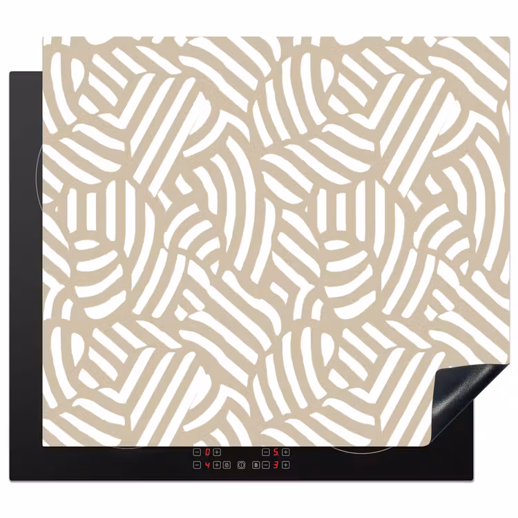 Herdabdeckplatte - Abstrakt - Modern - Beige — 1