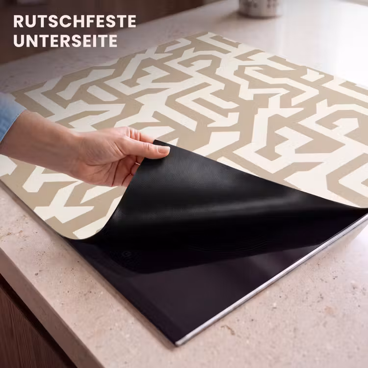 Herdabdeckplatte - Modern - Abstrakt - Beige — 6