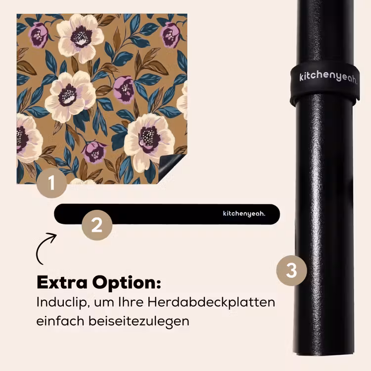 Herdabdeckplatte - Floral - Stilleben - Farbenfroh — 8