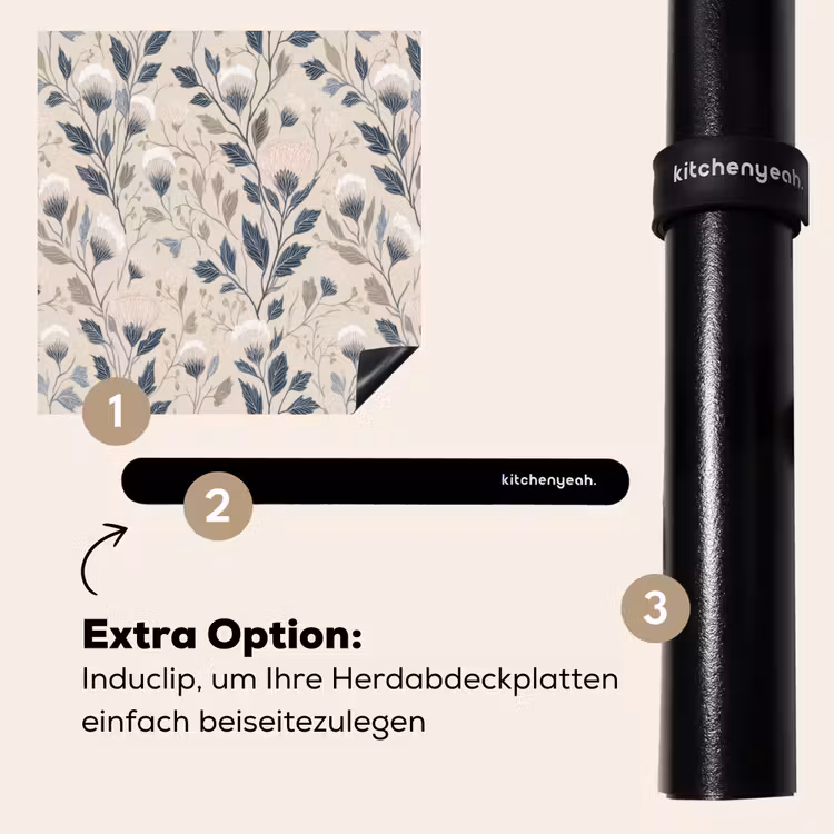 Herdabdeckplatte - Klassisch - Botanisch - Farbenfroh — 8