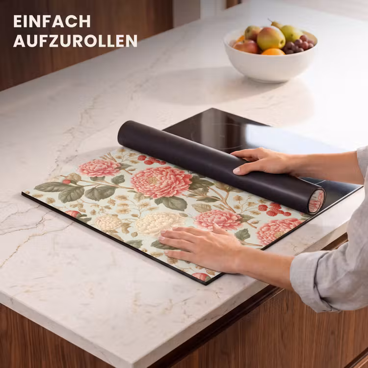 Herdabdeckplatte - Klassisch - Botanisch - Mehrfarbig — 7