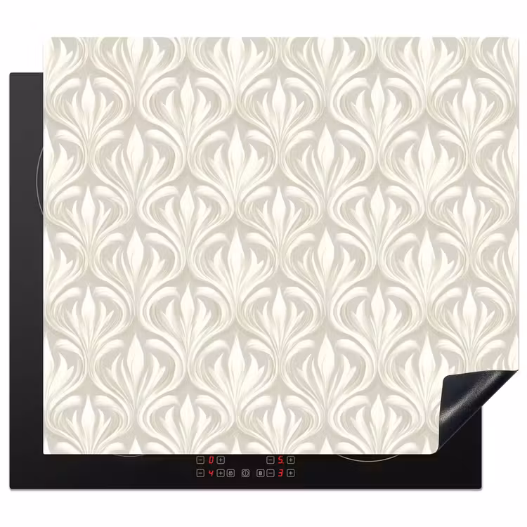 Herdabdeckplatte - Barock - Muster - Beige — 1