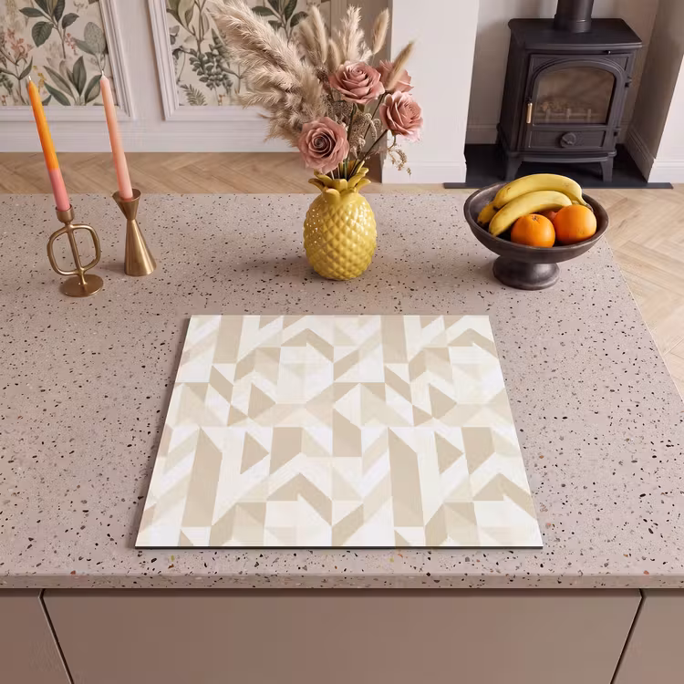 Herdabdeckplatte - Modern - Abstrakt - Beige — 3